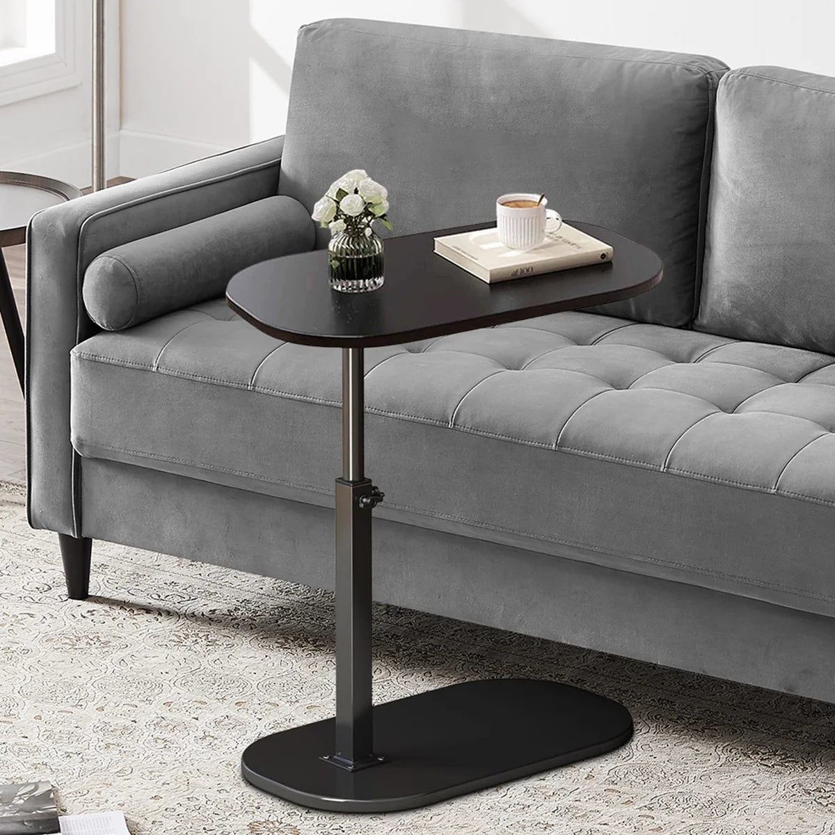 C Shape Adjustable Side Table